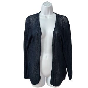 Harari cardigan Medium Open knit Long sleeves Blue Womens Lightweight sweater